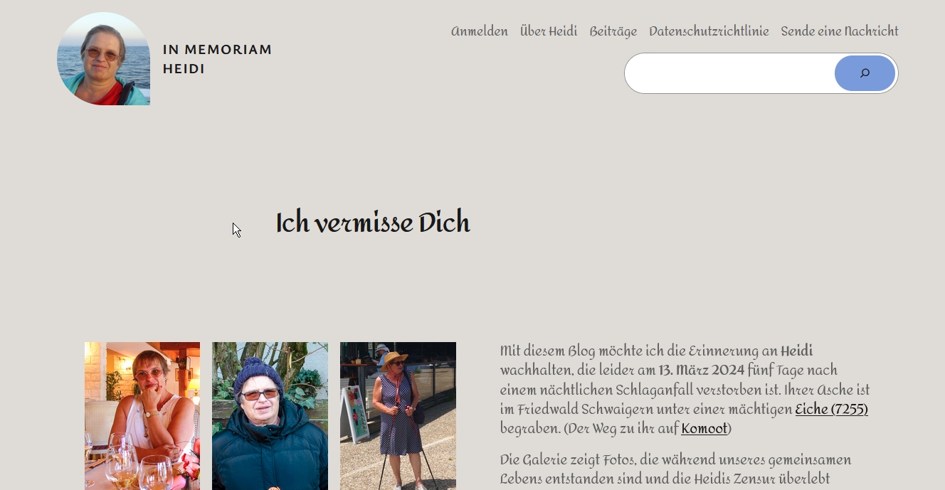 In memoriam Heidi